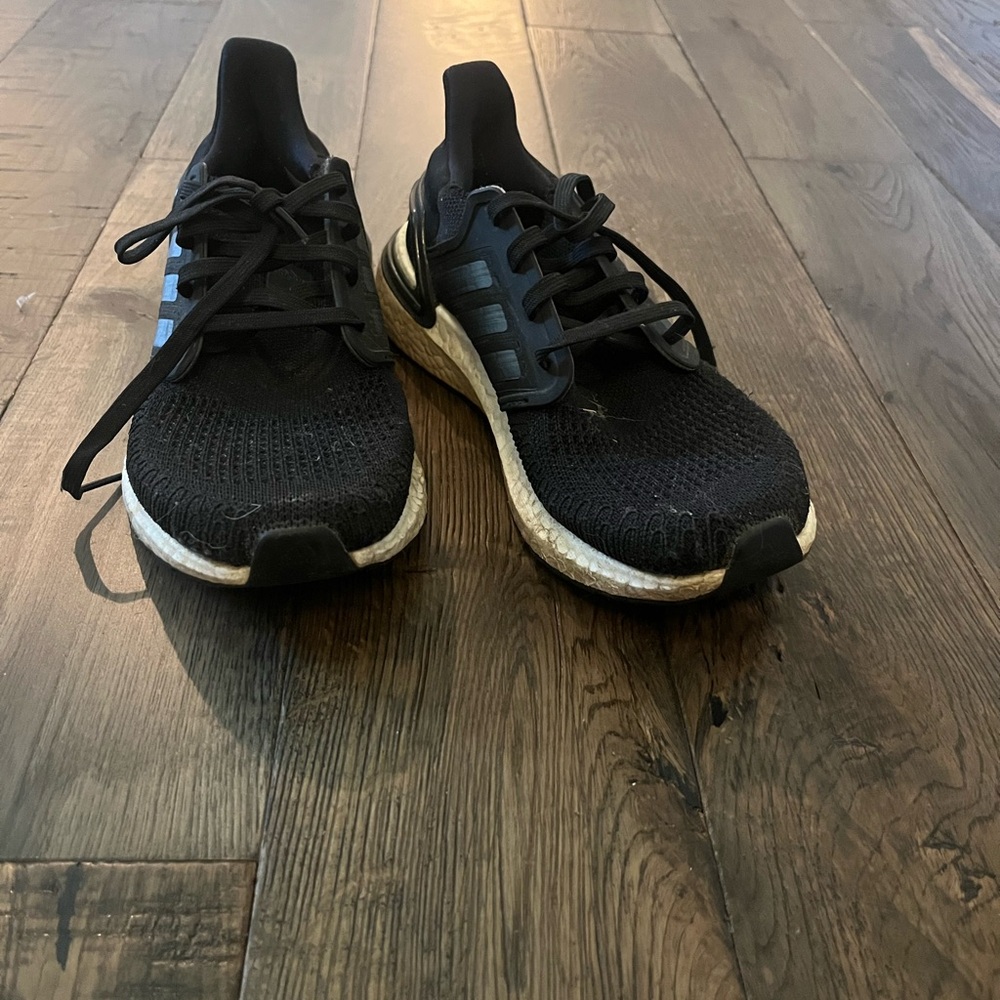 Adidas Black Ultraboost Athletic Shoes